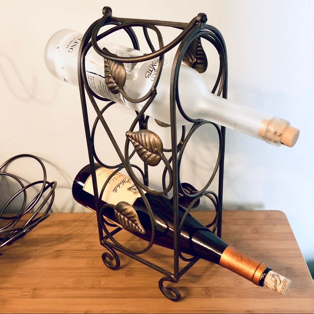 3 bottle wine rack holder